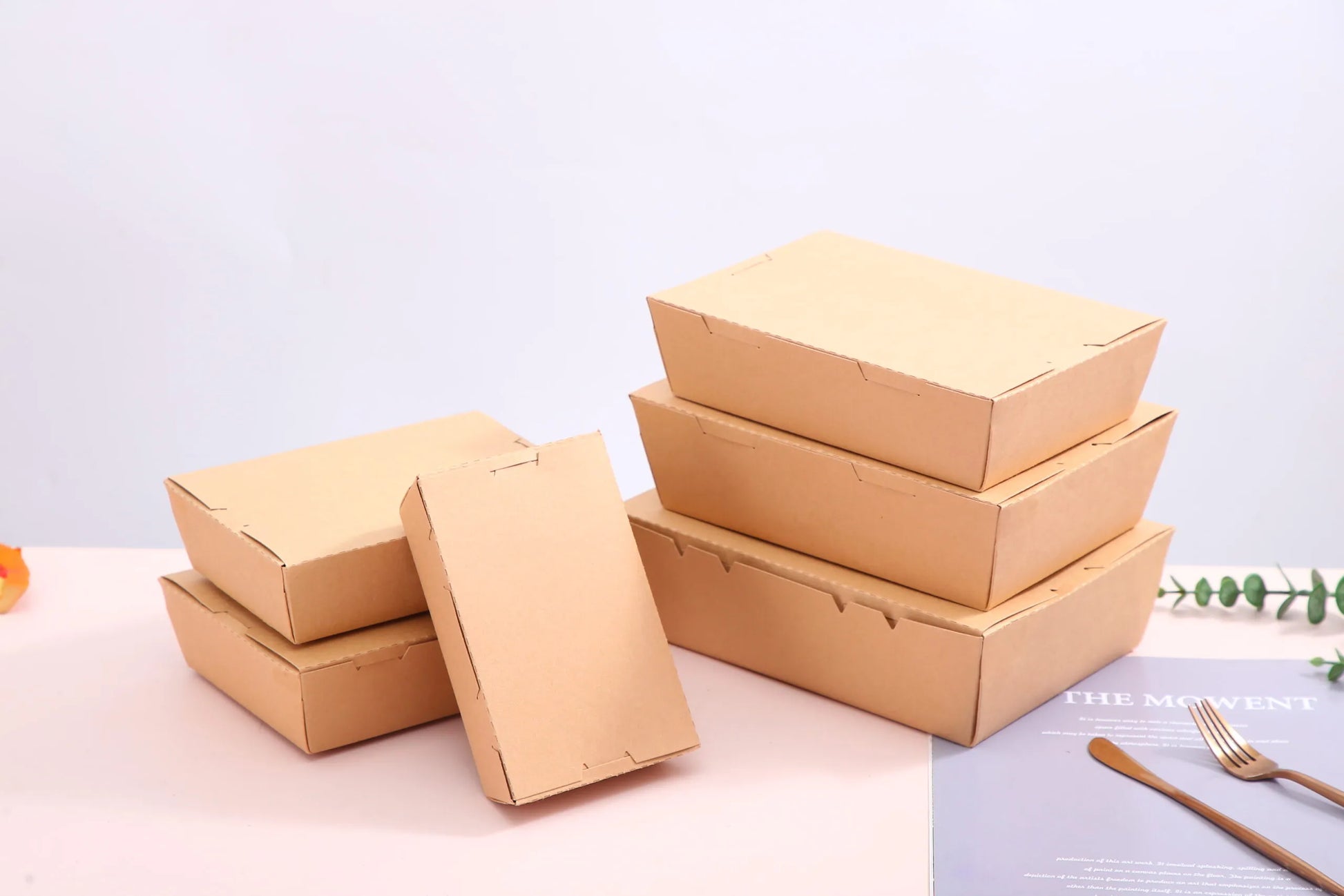 500ml Small Lunch Paper Box  - 200 pcs per carton